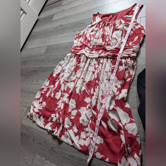 Talbots Floral Orange Red White Dress Plus Size 20W - Picture 5 of 6
